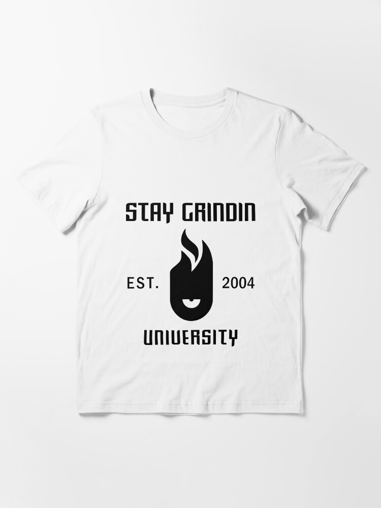 Alternate view of Stay Grindin University - Black Essential T-Shirt