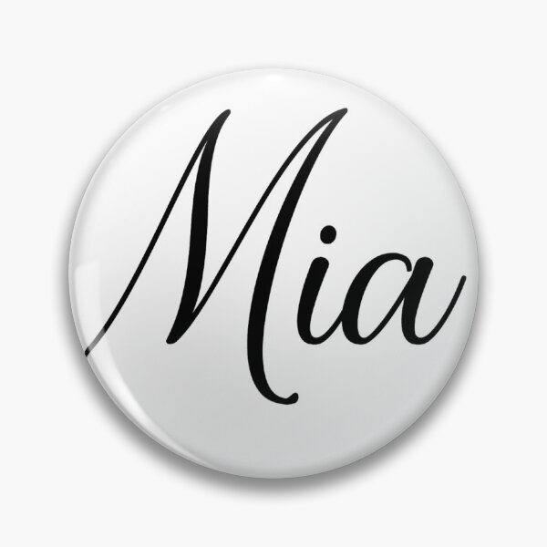 Item preview, mia script name sticker designed and sold by th3a.