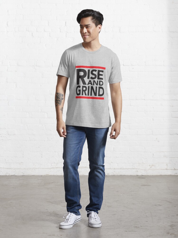 Alternate view of Rise and Grind - RUN DMC - Red Essential T-Shirt