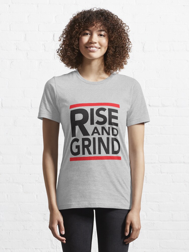 Alternate view of Rise and Grind - RUN DMC - Red Essential T-Shirt