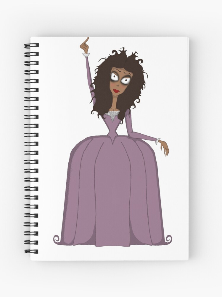 Angelica Schuyler Hamilton Tim Burton style Spiral Notebook