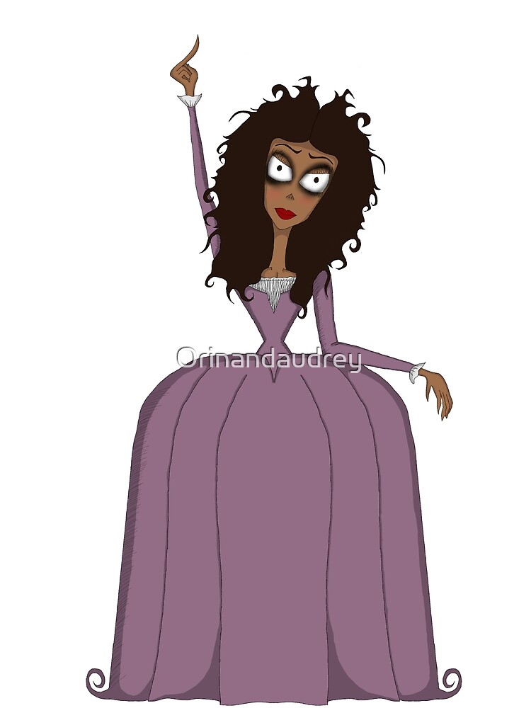 Angelica Schuyler Hamilton Tim Burton style Greeting Card