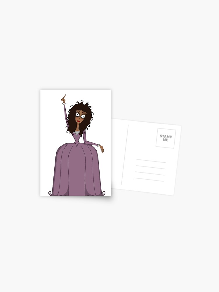 Angelica Schuyler Hamilton Tim Burton style Postcard