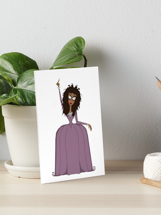 Angelica Schuyler Hamilton Tim Burton style Art Board Print