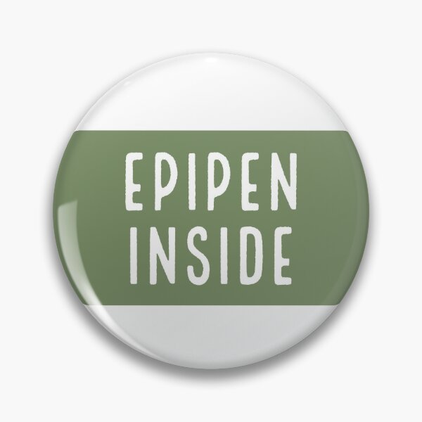 Item preview, Epipen inside - medical alert (olive) designed and sold by thespoonieshop.