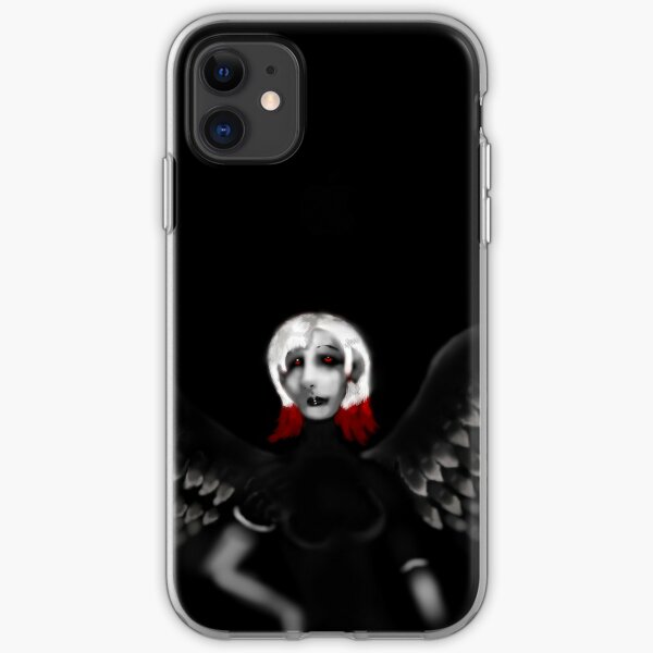 Red Angel Phone Cases Redbubble - dark angel cloak roblox