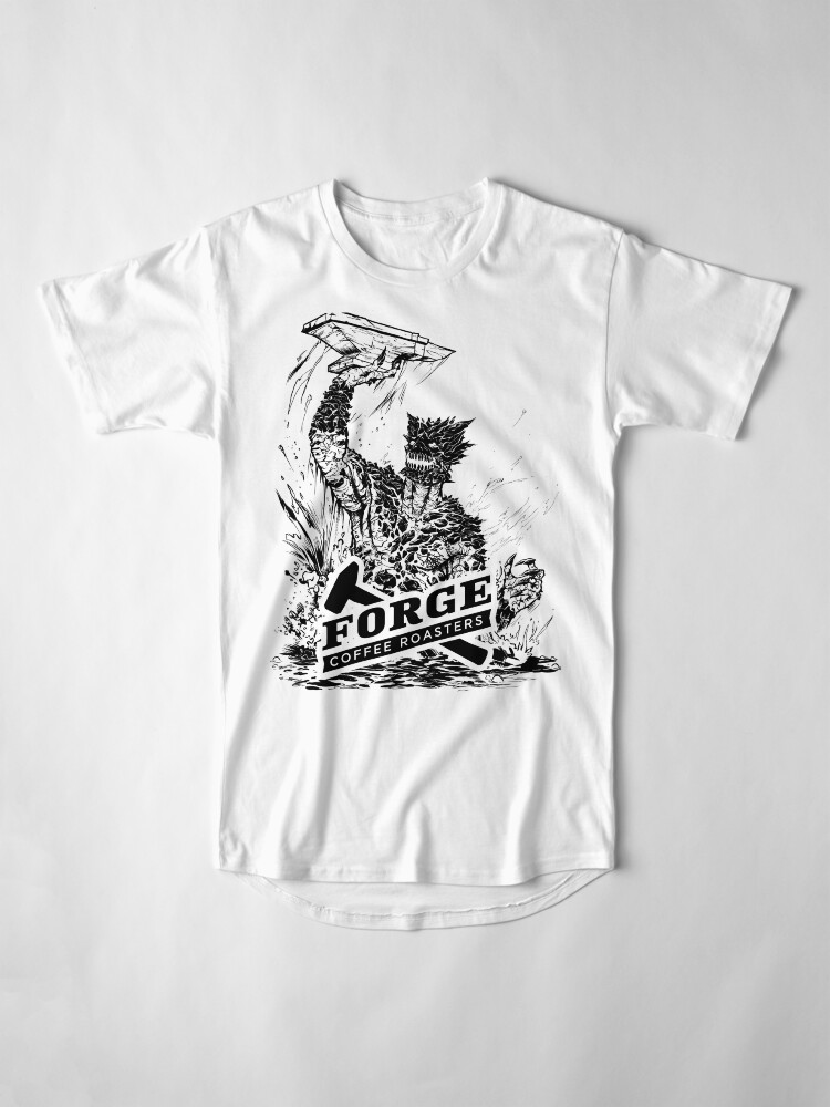 Alternate view of Forge Coffee® Slag Monster Logo Swag Long T-Shirt