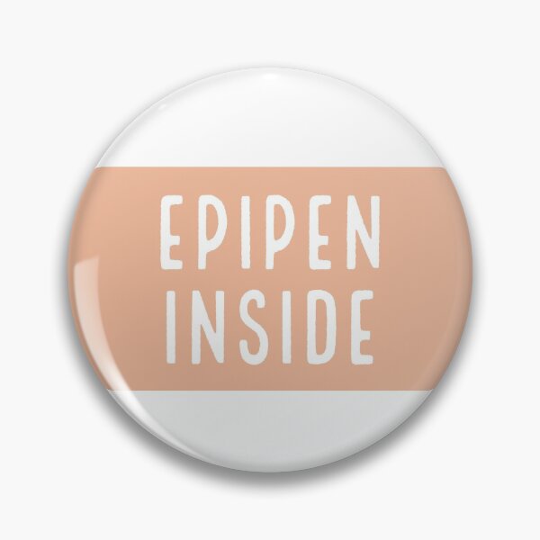 Item preview, Epipen inside - medical alert (peach) designed and sold by thespoonieshop.