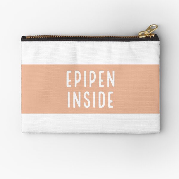 Item preview, Epipen inside - medical alert (peach) designed and sold by thespoonieshop.