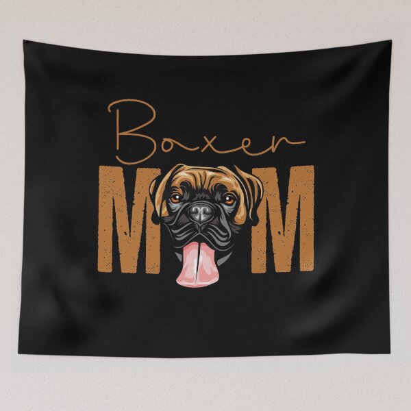 Item preview, Boxer Mom, Dog Mom Shirt, Gift idea for Boxer owner, Slim Fit T-Shirt designed and sold by ayotees.