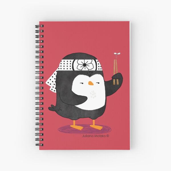Karate Penguin Spiral Notebook