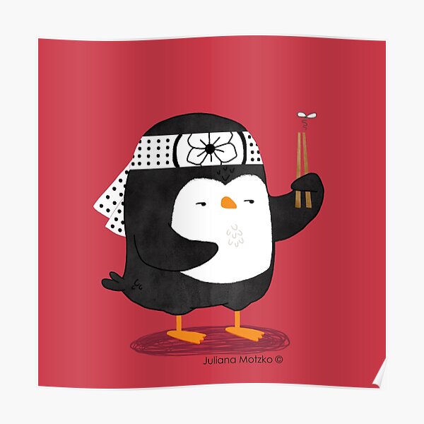 Karate Penguin Poster
