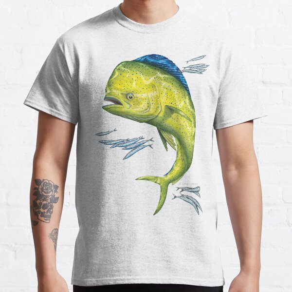 Mahi Mahi and baitfish Classic T-Shirt