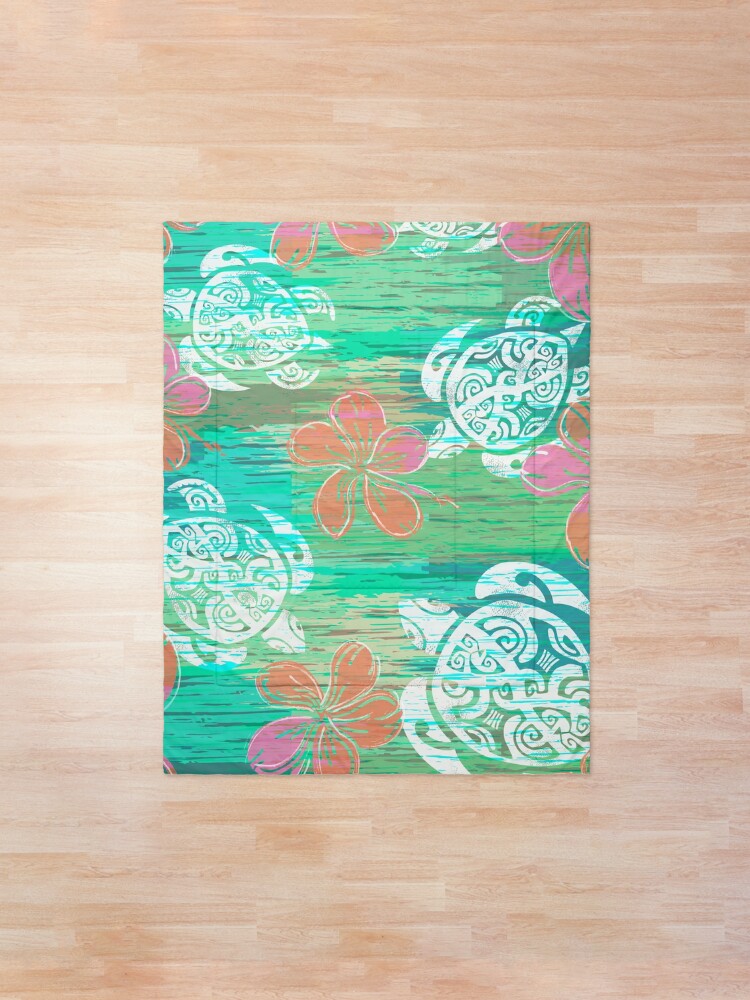 Alternate view of Tribal Turtles Collage Comforter