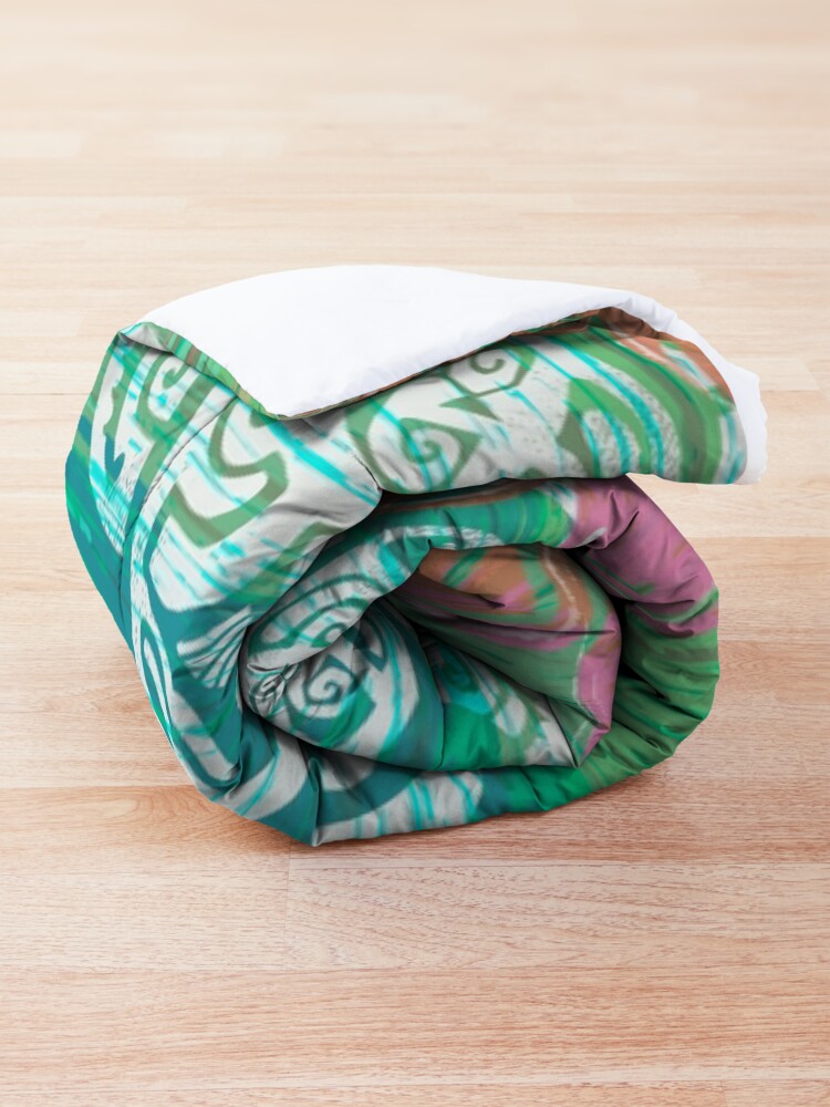 Alternate view of Tribal Turtles Collage Comforter