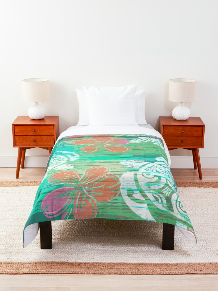 Alternate view of Tribal Turtles Collage Comforter