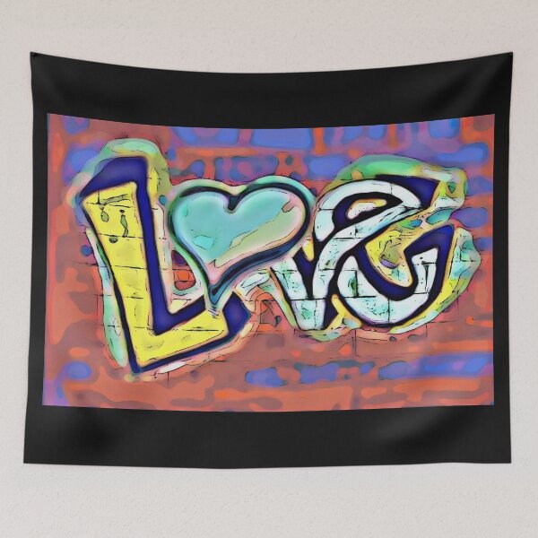 Item preview, Love on the Wall designed and sold by CreativeMeaning.