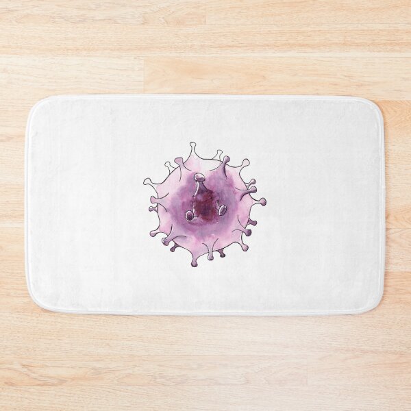 Item preview, Watercolor hand drawn sketch illustration of virion, a particle of the covid - 19 designed and sold by FuzzyLogicKate.