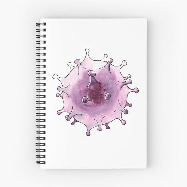 Item preview, Watercolor hand drawn sketch illustration of virion, a particle of the covid - 19 designed and sold by FuzzyLogicKate.