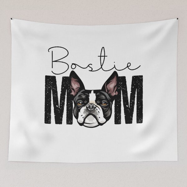 Item preview, Boston Terrier Mom, Dog Mom Shirt, Gift idea for Boston Terrier owner, Slim Fit T-Shirt designed and sold by ayotees.