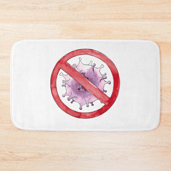 Item preview, Watercolor hand drawn sketch illustration of crossed virion, particle of covid 19 virus designed and sold by FuzzyLogicKate.