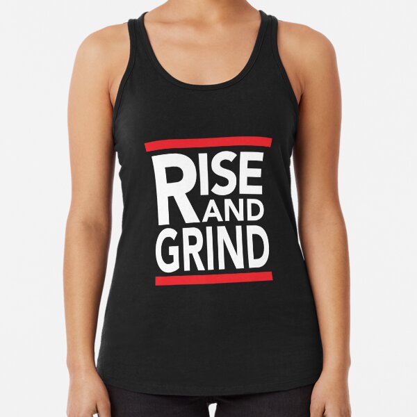 Rise and Grind - RUN DMC - Red  Racerback Tank Top