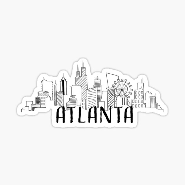 Featured image of post Atlanta Ga Skyline Drawing Atlanta skyline metal print etsy