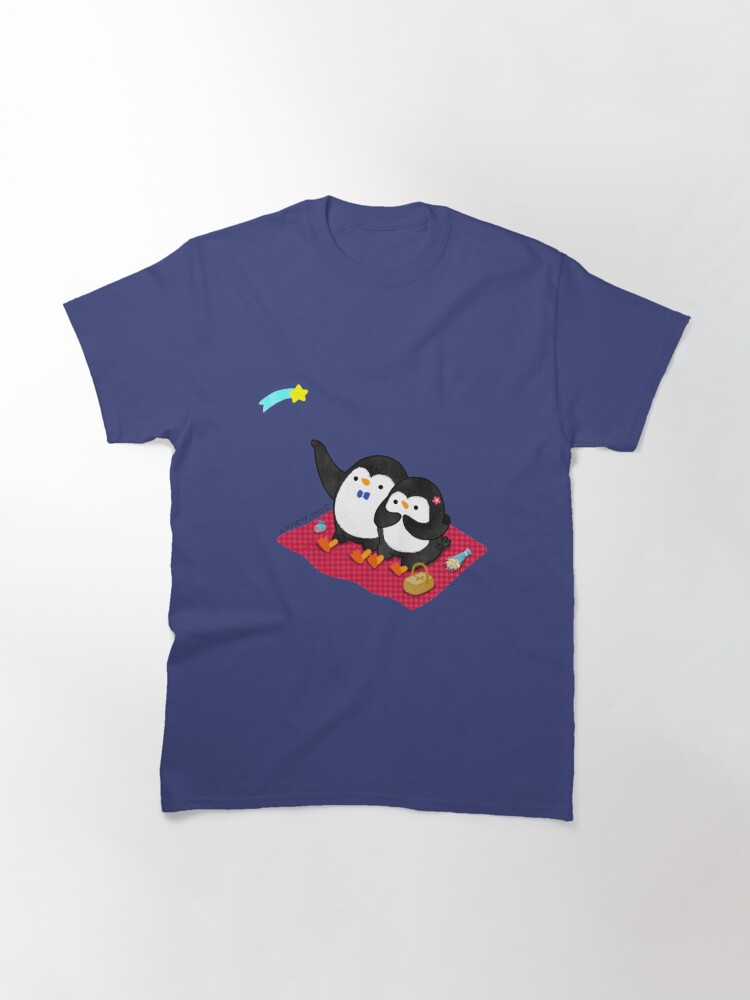 Alternate view of A Penguin Romantic Picnic Classic T-Shirt