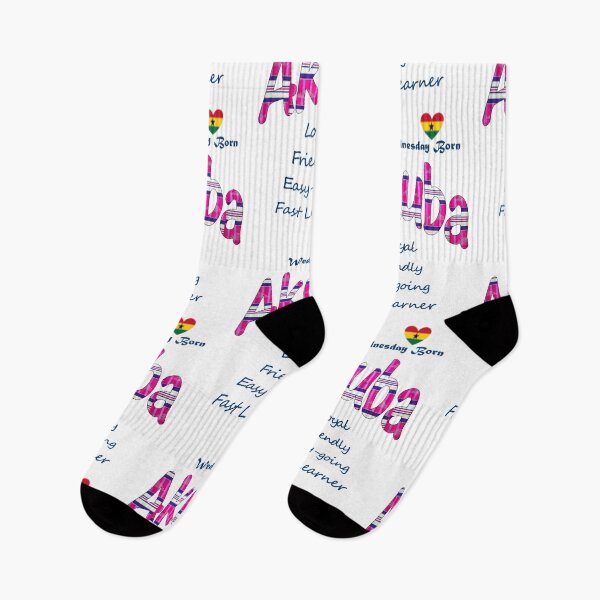 Item preview, Wednesday Born Ghanaian Nombre de mujer 'Akuba' en rosa designed and sold by WhoWeAre.