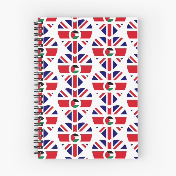 Item preview, British Palestinian Multinational Patriot Flag Series (Heart) designed and sold by Carbon-Fibre Media.