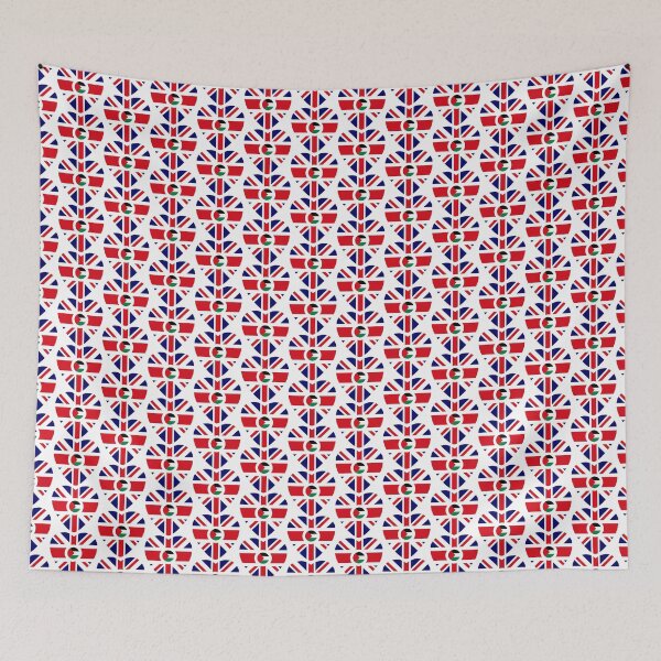 Item preview, British Palestinian Multinational Patriot Flag Series (Heart) designed and sold by Carbon-Fibre Media.