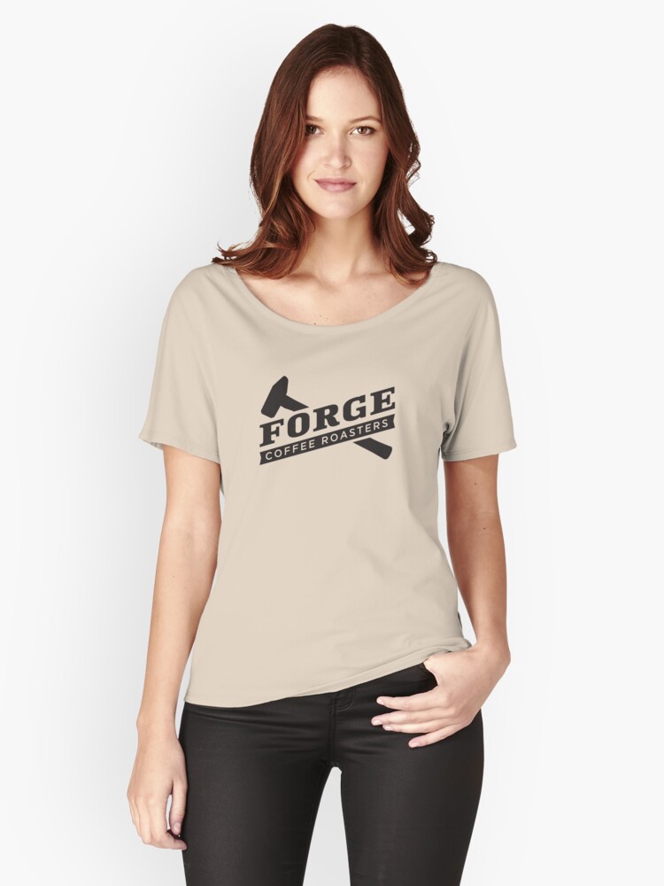 Thumbnail 1 of 3, Relaxed Fit T-Shirt, Forge Coffee® Logo Swag designed and sold by ForgeCoffee.