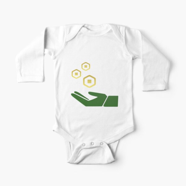 Roblox Robux Adopt Me Green Baby One Piece By T Shirt Designs Redbubble - blenheim roblox shirt one piece