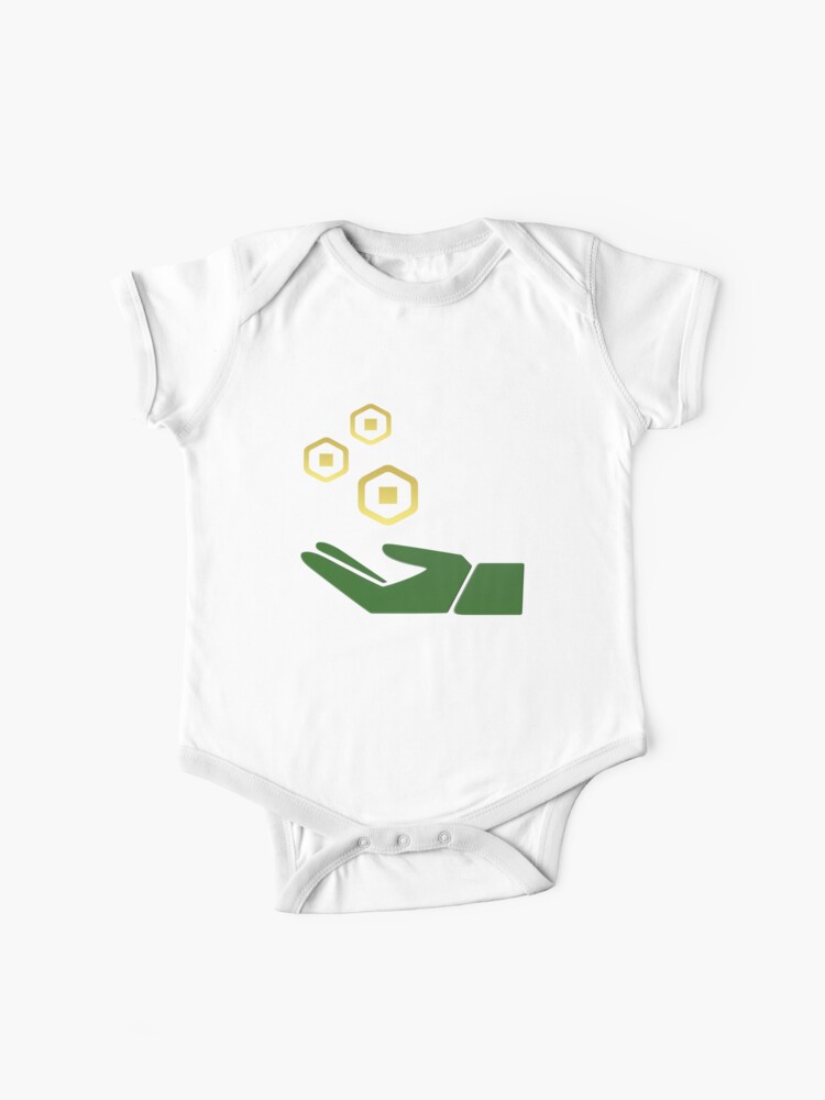 Roblox Robux Pocket Money Baby One Piece By T Shirt Designs Redbubble - pocket transparent t shirt roblox