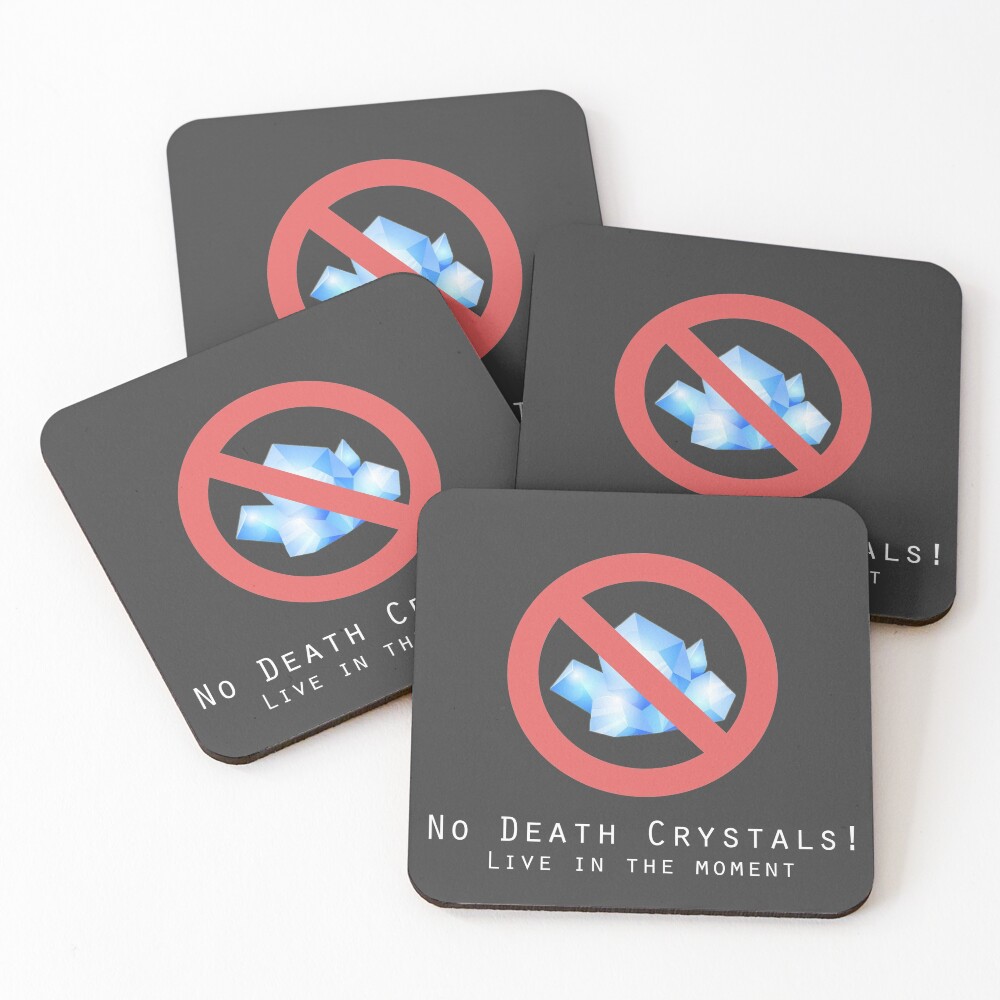 Death Crystals Funny Rick and Morty Coasters (Set of 4)