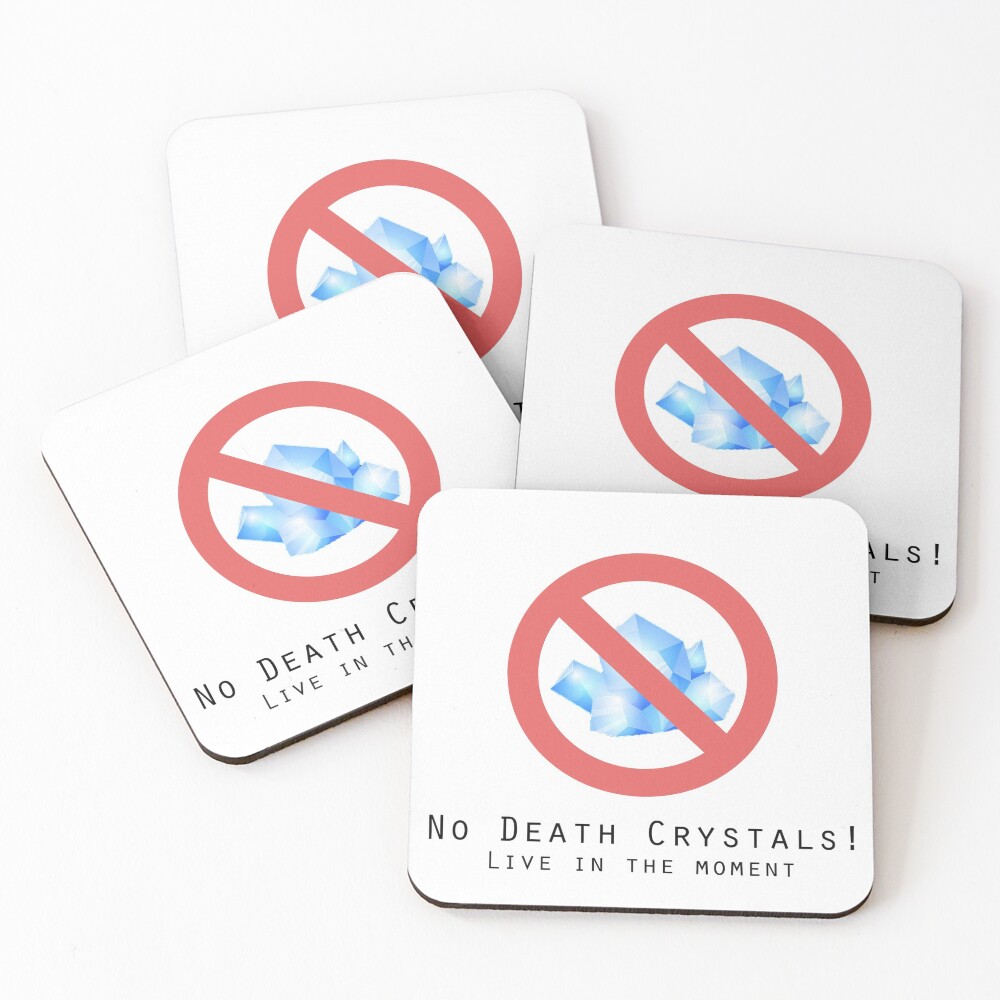Death Crystals Funny Rick and Morty Coasters (Set of 4)