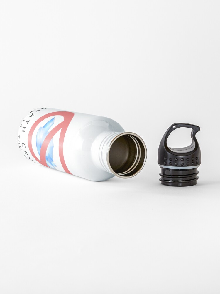 Alternate view of Death Crystals Funny Rick and Morty Water Bottle
