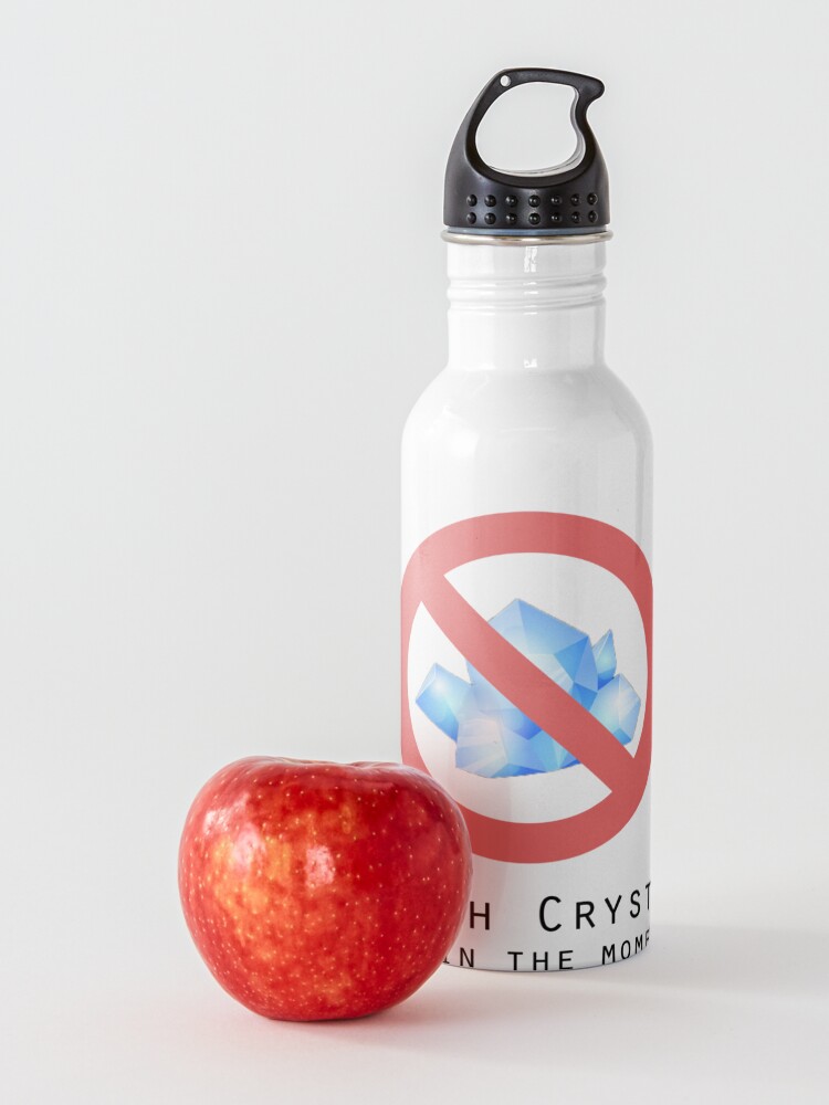 Alternate view of Death Crystals Funny Rick and Morty Water Bottle