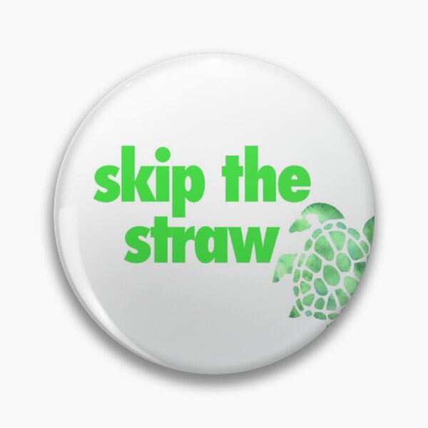 Item preview, Skip the straw Turtle and green  designed and sold by mojohappy.