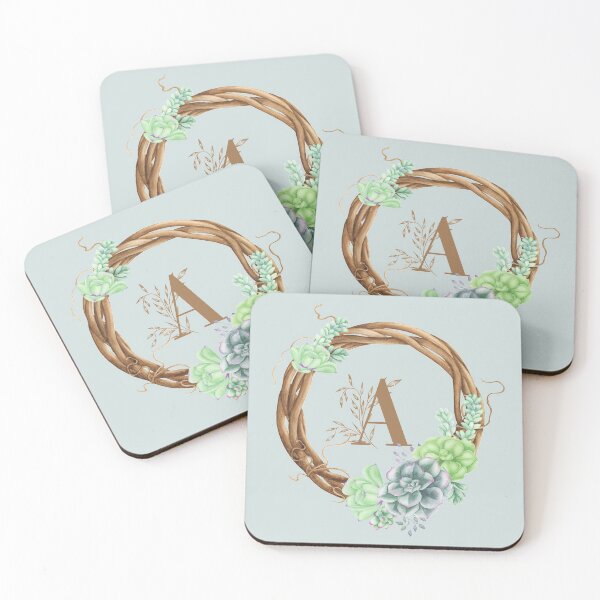 Item preview, Suculentas Woodland Monogram - A designed and sold by MysticMagpie.