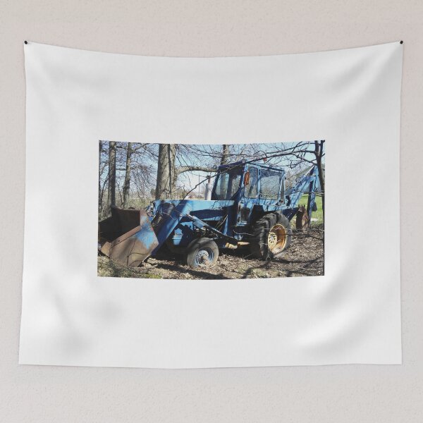 Item preview,  Ford 4500 backhoe tractor in the grave yard, tractor cemetery. designed and sold by Pennylanemerch.