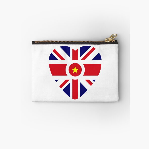 Item preview, British Vietnamese Multinational Patriot Flag Series (Heart) designed and sold by Carbon-Fibre Media.