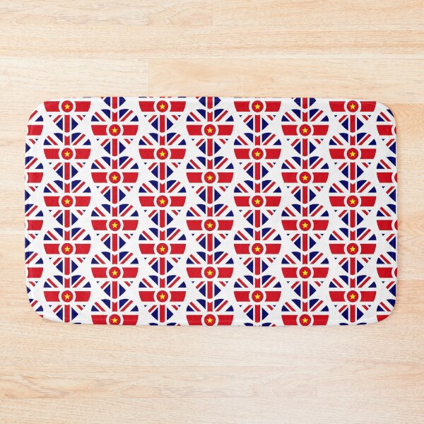 Item preview, British Vietnamese Multinational Patriot Flag Series (Heart) designed and sold by Carbon-Fibre Media.