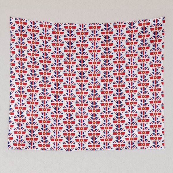 Item preview, British Vietnamese Multinational Patriot Flag Series (Heart) designed and sold by Carbon-Fibre Media.