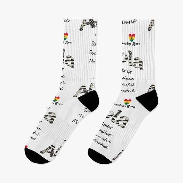 Item preview, Tuesday Born Ghanaian Female Name 'Abla' in black and white designed and sold by WhoWeAre.