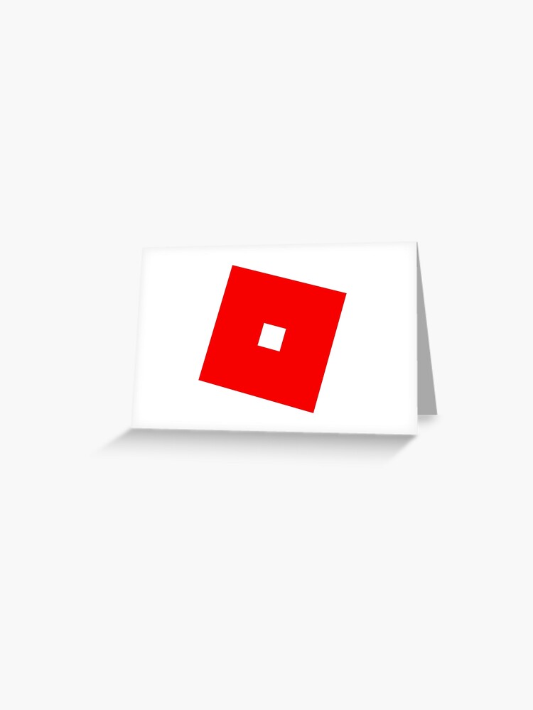 Roblox Red Greeting Card By T Shirt Designs Redbubble - roblox t shirt greeting card