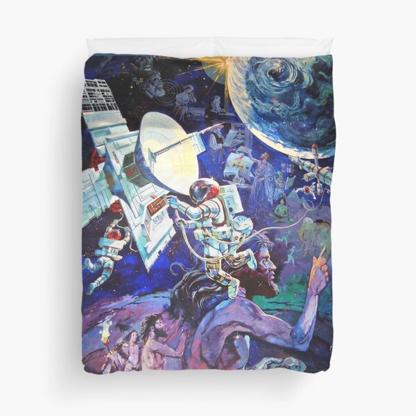 Spaceship Earth Mural Duvet Cover