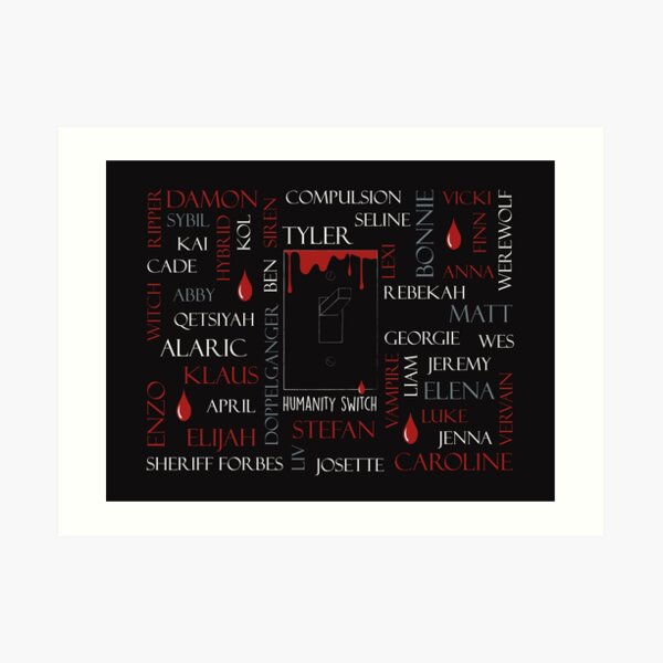 Humanity Switch - TVD Art Print