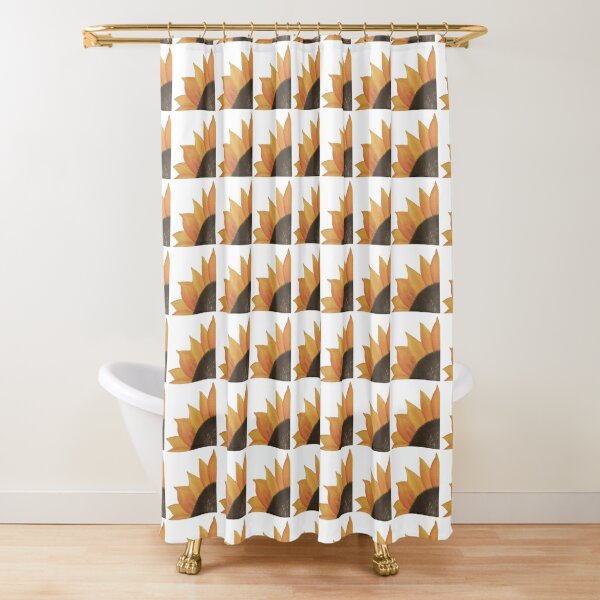 Sunflower Sneak Peak Shower Curtain By DesignsbyGIP Redbubble   Ur,shower Curtain Closed,square,600x600.1u2 