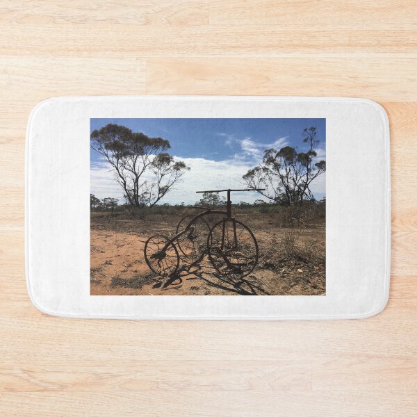 Item preview, Abandoned antique tricycle in desert Mallee Country, Victoria, Australia designed and sold by Juliette Remfrey.